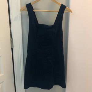 Urban Outfitters Corduroy Dark Blue Mini Dress